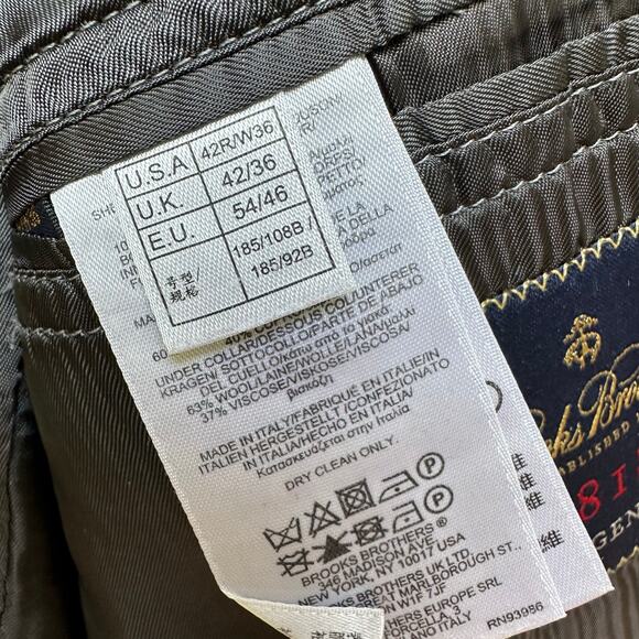 Brooks Brothers 1818 Regent Blazer – Made in Italy – Size 42R - Picture 7 of 8